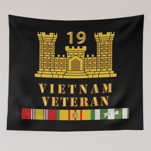 Item preview, Army - 19th Engineer Battalion - ENG Branch - Vietnam Vet w VN SVC designed and sold by Military Insignia Products.