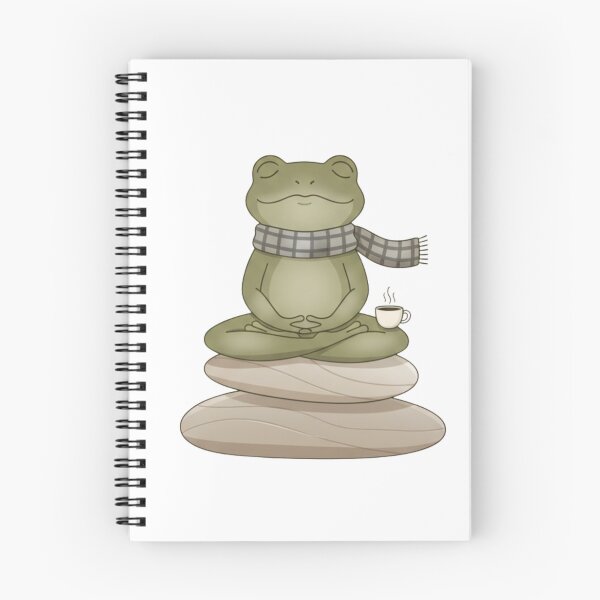 Item preview, Zen Meditating Frog Minimalist Illustration designed and sold by MonaRose_Art.
