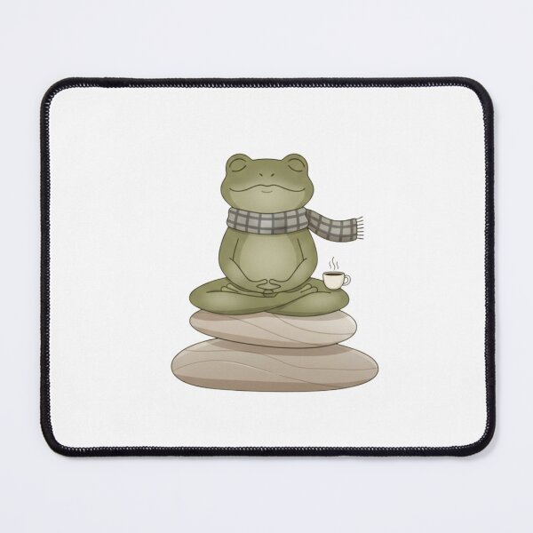 Item preview, Zen Meditating Frog Minimalist Illustration designed and sold by MonaRose_Art.