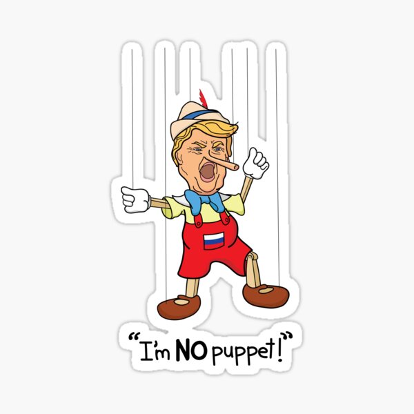 Item preview, Donald Trump Funny Russian Pinocchio Puppet designed and sold by judgeart.