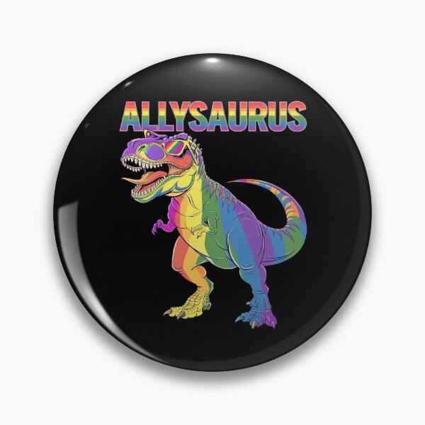 Item preview, Dinosaur T Rex LGBT Gay Pride Flag Allysaurus Ally Men Boys 4  designed and sold by FadeOfThrone.