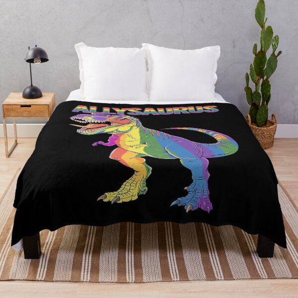 Item preview, Dinosaur T Rex LGBT Gay Pride Flag Allysaurus Ally Men Boys 4  designed and sold by FadeOfThrone.