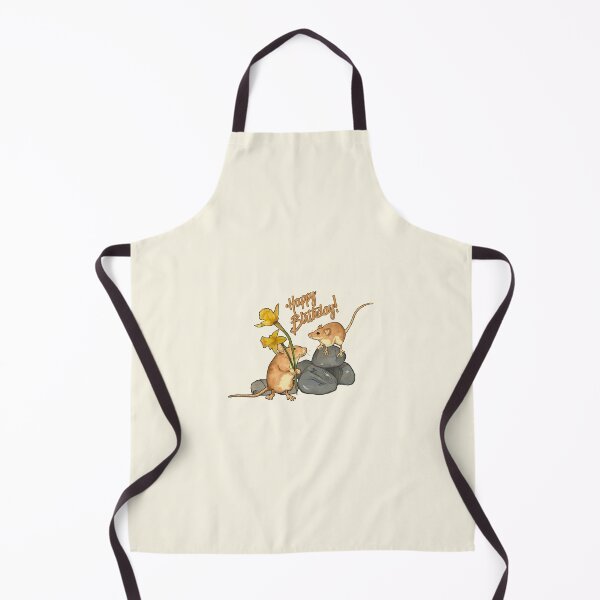 Item preview, Happy Birthday, MICE with Daffodils, Hand Drawn designed and sold by JoyfulWhimsy.