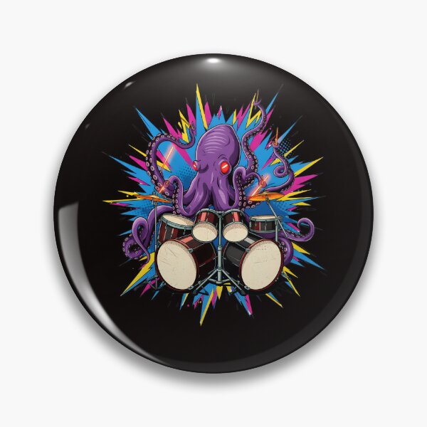 Item preview, Octopus Playing Drums, Octopus Men's, Octopus Gift, Drummer Gift, Drum Player, Drummer designed and sold by DesignDenDo ⭐⭐⭐⭐⭐.