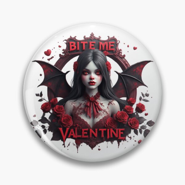 Item preview,  Gothic Vampire Bite Me Valentine Art designed and sold by newvisionart191.