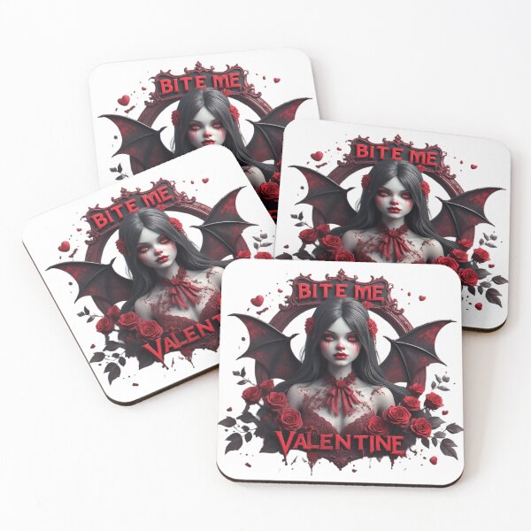 Item preview,  Gothic Vampire Bite Me Valentine Art designed and sold by newvisionart191.