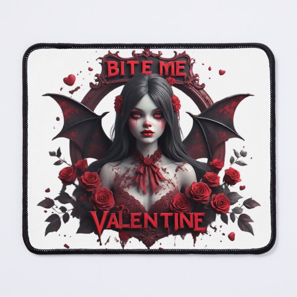 Item preview, Gothic Vampire Bite Me Valentine Art designed and sold by newvisionart191.