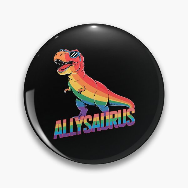 Item preview, Dinosaur T Rex LGBT Gay Pride Flag Allysaurus Ally Men Boys 6  designed and sold by FadeOfThrone.