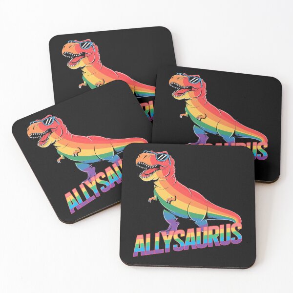 Item preview, Dinosaur T Rex LGBT Gay Pride Flag Allysaurus Ally Men Boys 6  designed and sold by FadeOfThrone.