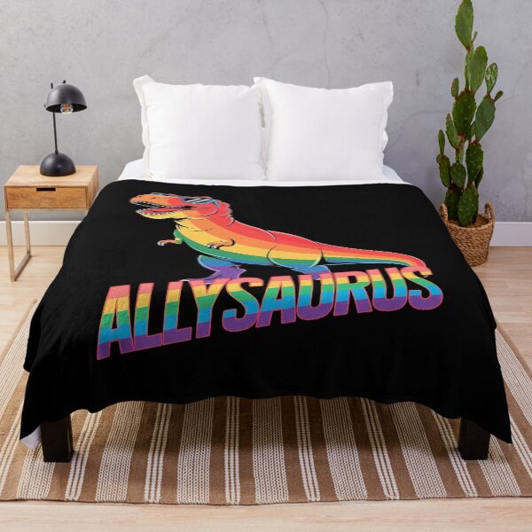 Item preview, Dinosaur T Rex LGBT Gay Pride Flag Allysaurus Ally Men Boys 6 designed and sold by FadeOfThrone.