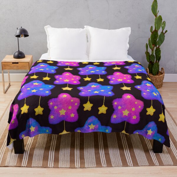 Item preview, Sparkly Star Cloud Night Sky Pattern designed and sold by bubblegoth.