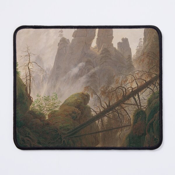 Item preview, Rocky Landscape in the Elbe Sandstone Mountains (c. 1823) – Caspar David Friedrich designed and sold by Art Outlaws.