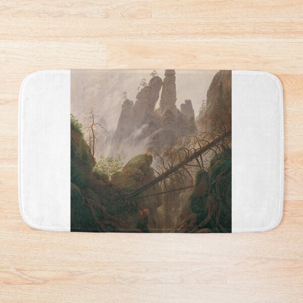 Item preview, Rocky Landscape in the Elbe Sandstone Mountains (c. 1823) – Caspar David Friedrich designed and sold by Art Outlaws.