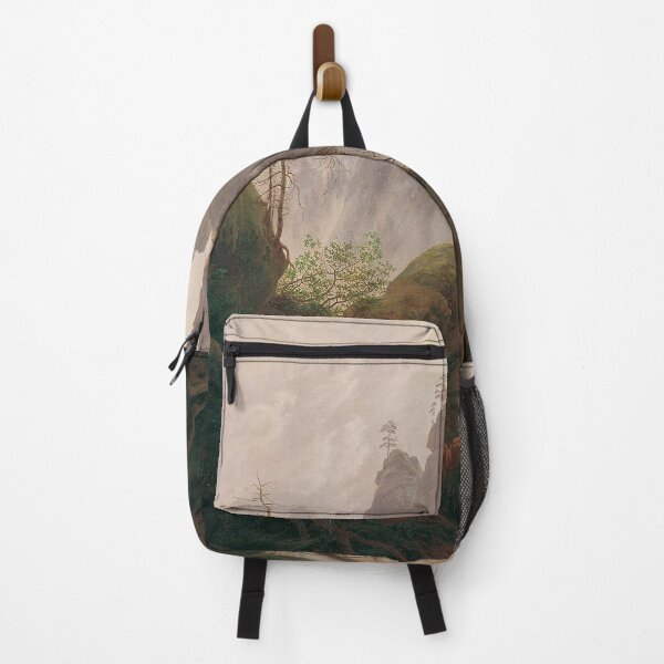 Item preview, Rocky Landscape in the Elbe Sandstone Mountains (c. 1823) – Caspar David Friedrich designed and sold by Art Outlaws.