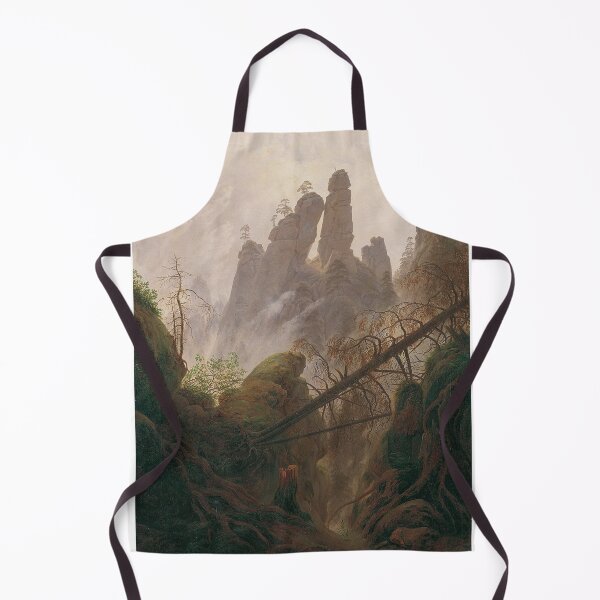 Item preview, Rocky Landscape in the Elbe Sandstone Mountains (c. 1823) – Caspar David Friedrich designed and sold by Art Outlaws.