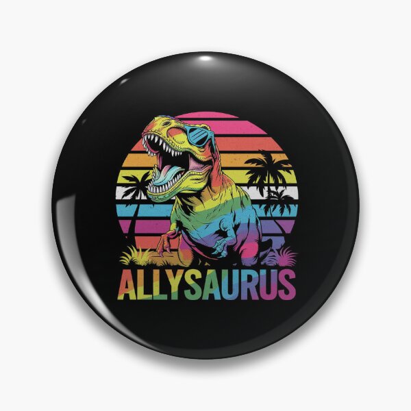 Item preview, Dinosaur T Rex LGBT Gay Pride Flag Allysaurus Ally Men Boys 7  designed and sold by FadeOfThrone.