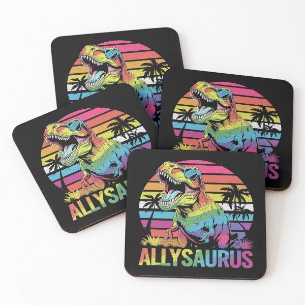 Item preview, Dinosaur T Rex LGBT Gay Pride Flag Allysaurus Ally Men Boys 7  designed and sold by FadeOfThrone.