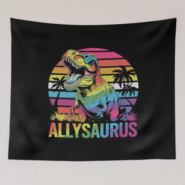 Item preview, Dinosaur T Rex LGBT Gay Pride Flag Allysaurus Ally Men Boys 7  designed and sold by FadeOfThrone.
