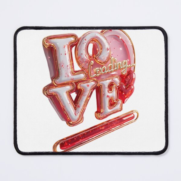 Item preview, Glossy Love Loading 3D Digital Art designed and sold by newvisionart191.