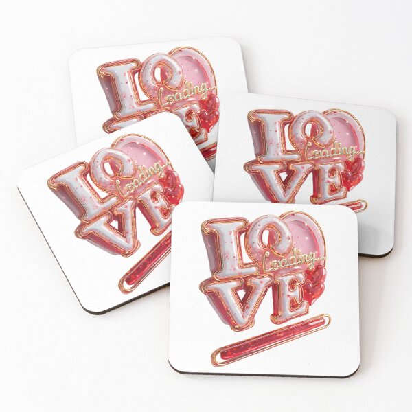 Item preview, Glossy Love Loading 3D Digital Art designed and sold by newvisionart191.
