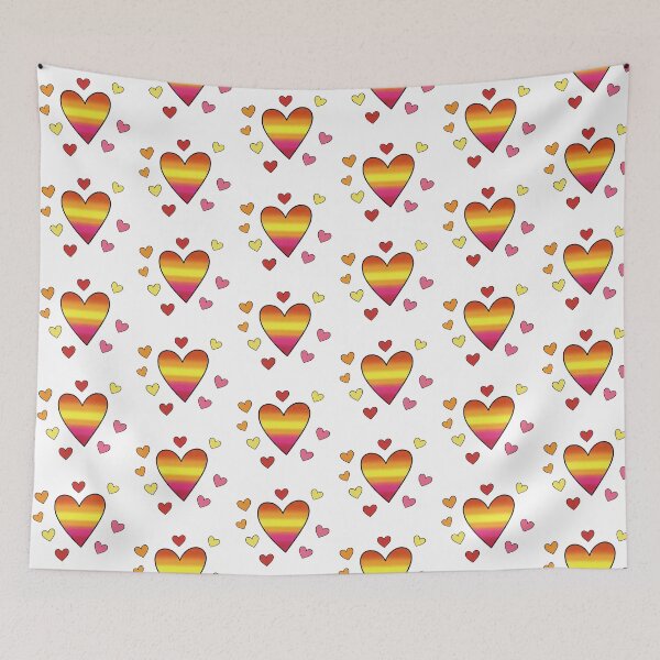 Item preview, Vibrant Rainbow Hearts Pattern | Colorful Modern Love Aesthetic designed and sold by Tw1nsAIArt.