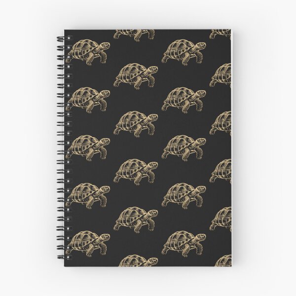 Item preview, Golden Tortoise Line Art Illustration – Elegant Turtle Wildlife Design designed and sold by Royalsticker.