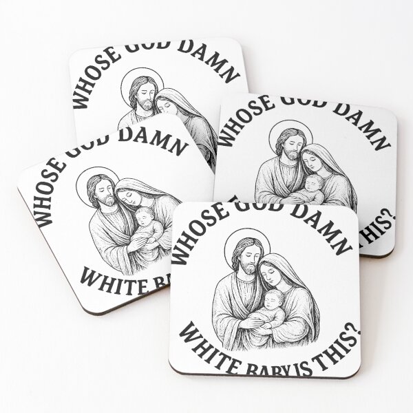 Item preview, Whose God Damn White Baby Is This - Dark Humor Christmas Meme designed and sold by platooz.