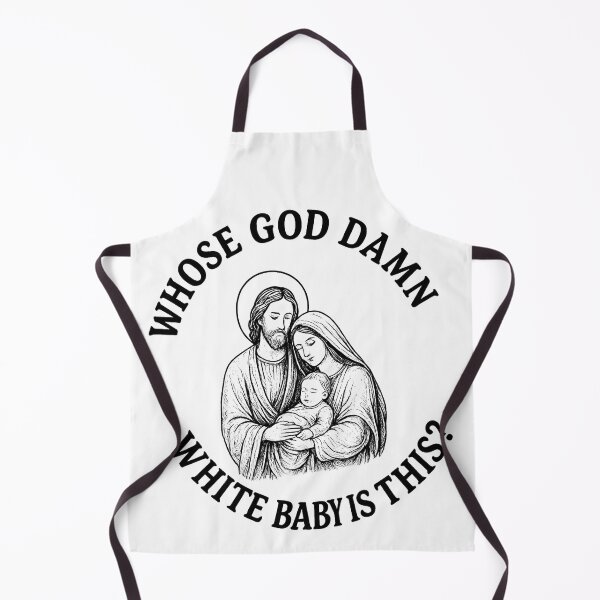 Item preview, Whose God Damn White Baby Is This - Dark Humor Christmas Meme designed and sold by platooz.