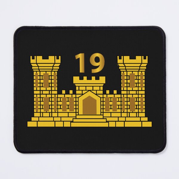 Item preview, Army - 19th Engineer Battalion w Number wo Txt designed and sold by Military Insignia Products.