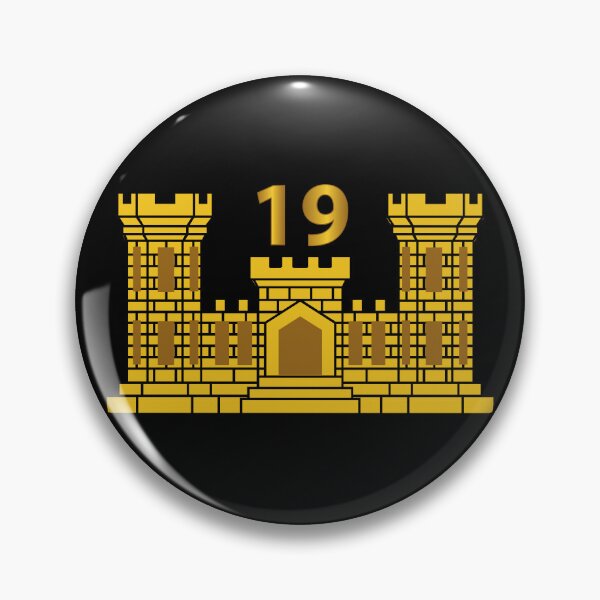 Item preview, Army - 19th Engineer Battalion w Number wo Txt designed and sold by Military Insignia Products.