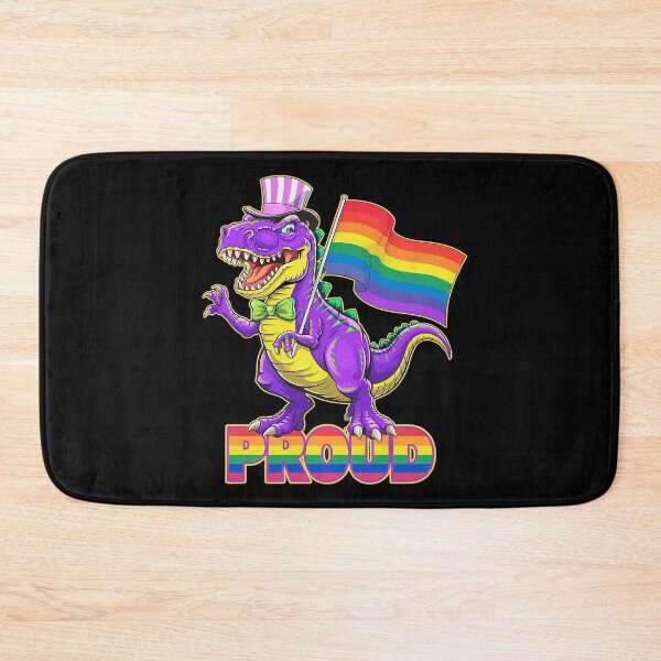 Item preview, Dinosaur T Rex LGBT Gay Pride Flag Lesbian  designed and sold by FadeOfThrone.
