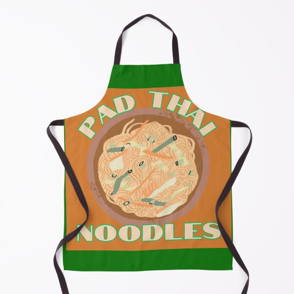 Artikelvorschau, Pad-Thai-Nudel-T-Shirt | Retro-Grafik mit thailändischem Essen entworfen und verkauft von RandomETC.