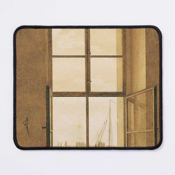 Item preview, Blick aus dem Atelier des Künstlers (rechtes Fenster) (1805–1806) – Caspar David Friedrich designed and sold by Art Outlaws.