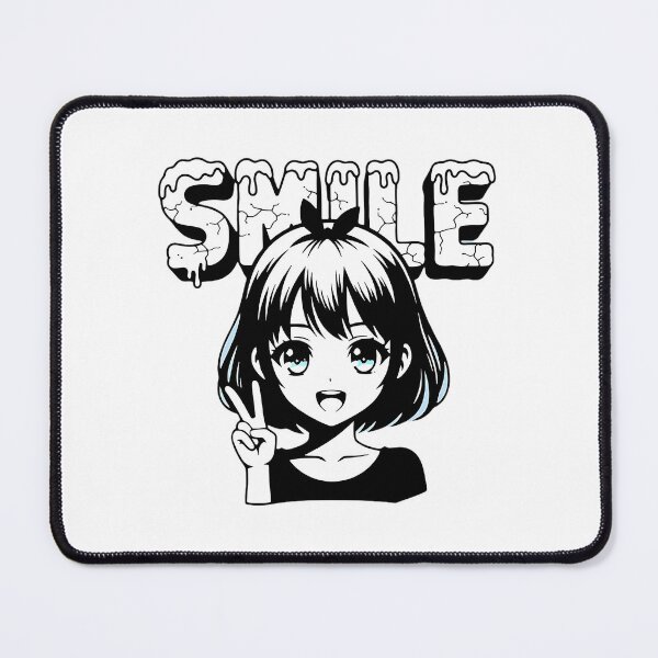 Item preview, Anime Girl – Cute Smile Peace Aesthetic Design designed and sold by Taans-Creation.