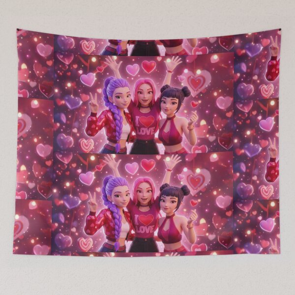 Item preview, Valentine's Day Kpop Hunter / HUNTRIX designed and sold by Fatih Reis.