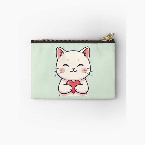 Item preview, Minimalist Love Cat designed and sold by PetJoyPrintsCO.