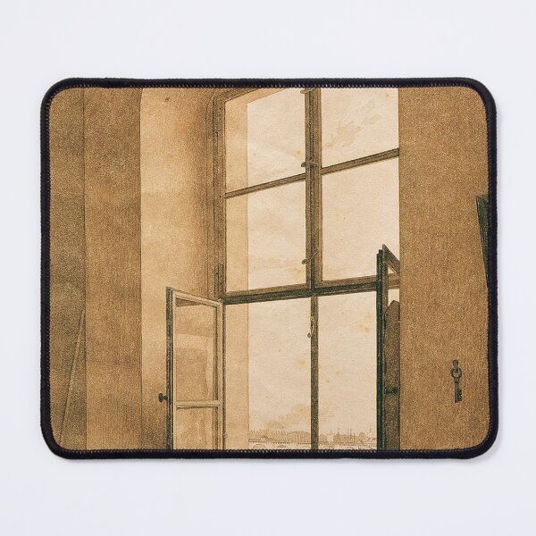 Item preview, Blick aus dem Atelier des Künstlers in Dresden auf die Elbe (linkes Fenster) (1805–1806) – Caspar David Friedrich designed and sold by Art Outlaws.