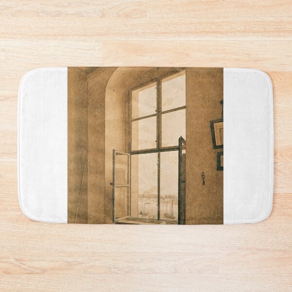 Item preview, Blick aus dem Atelier des Künstlers in Dresden auf die Elbe (linkes Fenster) (1805–1806) – Caspar David Friedrich designed and sold by Art Outlaws.