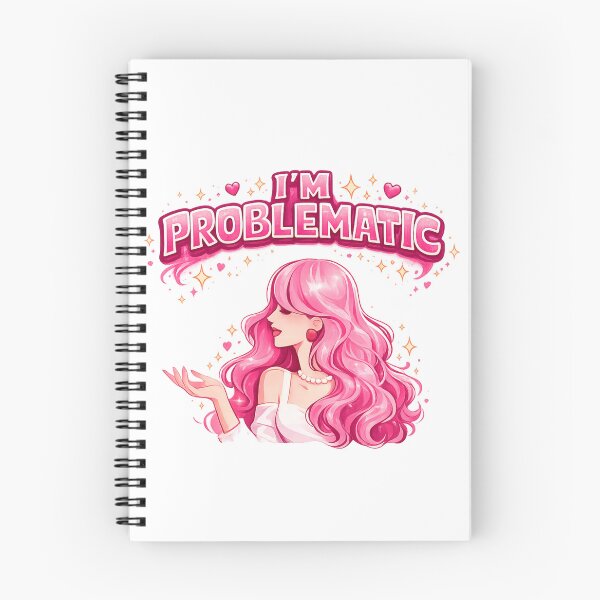 Item preview, Soy problemático – Ilustración de actitud rosa y tierna designed and sold by Lipikafinds08.