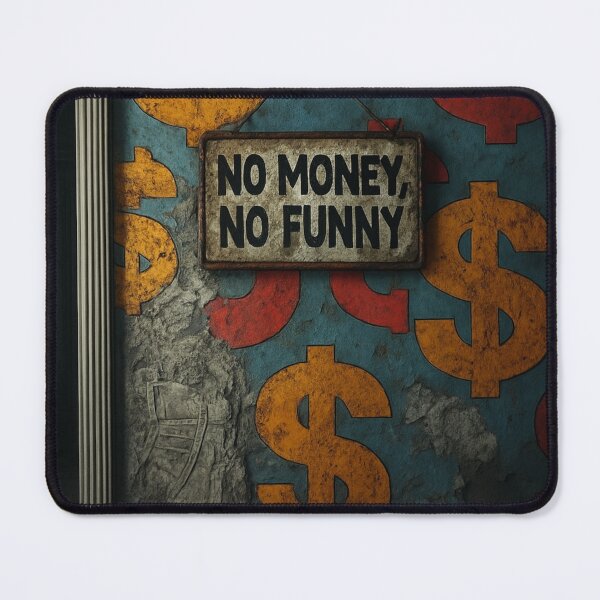 Item preview, No Money No Funny – Sarcastic Money Quote Vintage Style designed and sold by BoldPowStudio.