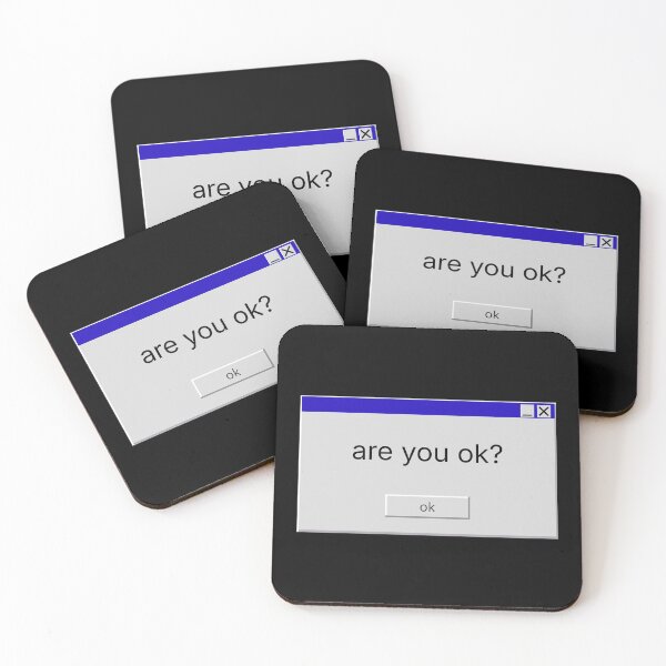 Item preview, “Are You Ok?” – Retro Windows Popup Tech Burnout Design designed and sold by MK-Charlie.