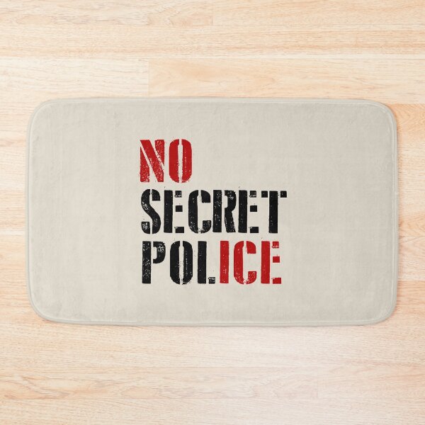 Item preview, NO SECRET POLICE - NO ICE (stencil) designed and sold by Thelittlelord.