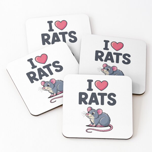 Item preview, I Love Rats Cute Pet Rodent Design designed and sold by MonkiFlipp.