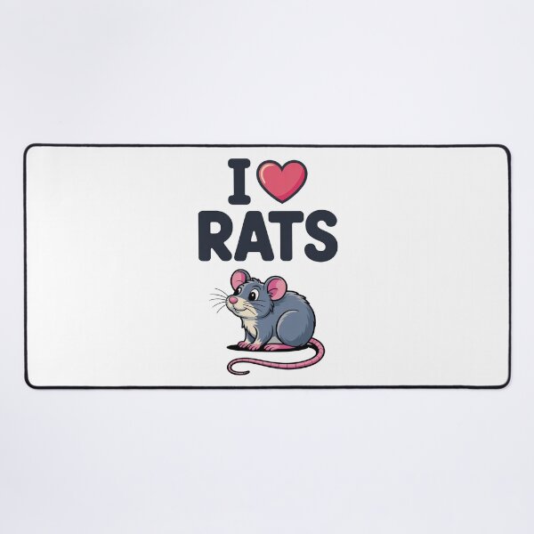 Item preview, I Love Rats Cute Pet Rodent Design designed and sold by MonkiFlipp.