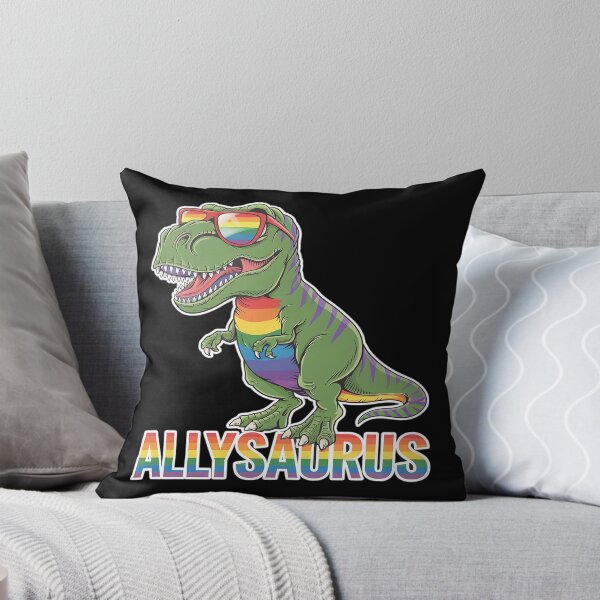 Item preview, LGBT Dinosaur T Rex Gay Pride Dino Allysaurus Rainbow  designed and sold by FadeOfThrone.