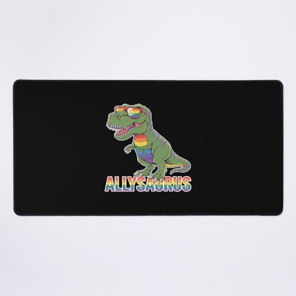 Item preview, LGBT Dinosaur T Rex Gay Pride Dino Allysaurus Rainbow designed and sold by FadeOfThrone.
