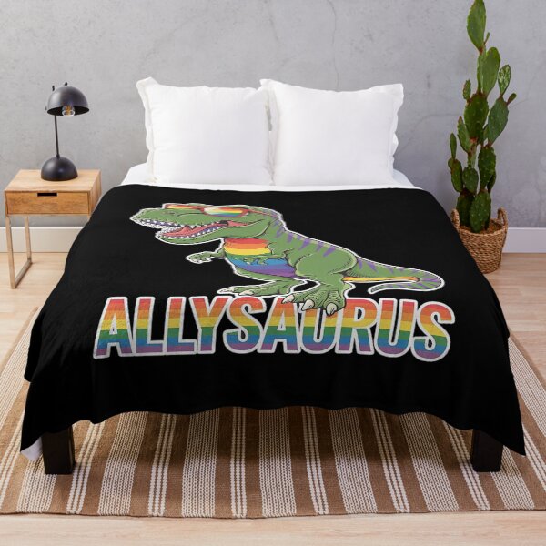Item preview, LGBT Dinosaur T Rex Gay Pride Dino Allysaurus Rainbow designed and sold by FadeOfThrone.
