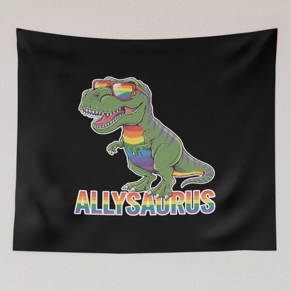 Item preview, LGBT Dinosaur T Rex Gay Pride Dino Allysaurus Rainbow  designed and sold by FadeOfThrone.