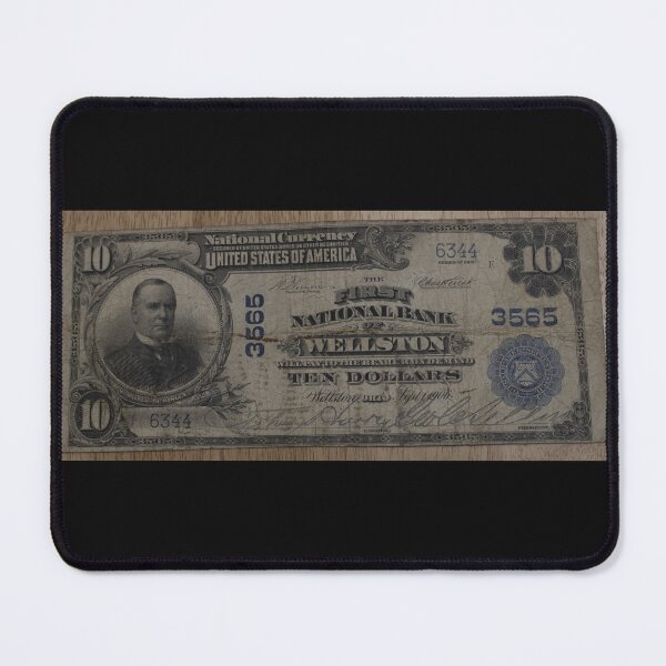 Item preview, Series of 1902 $10 Ten Dollar First National Bank of Wellston, Bank Note designed and sold by moneyfun.
