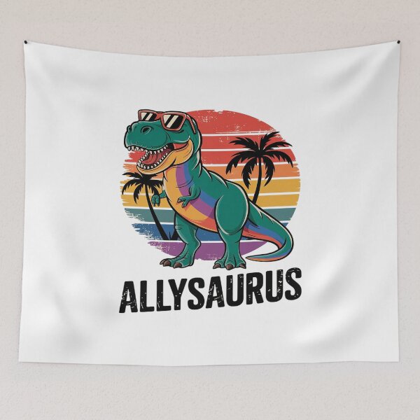 Item preview, LGBT Dinosaur T Rex Gay Pride Dino Allysaurus Rainbow 1 designed and sold by FadeOfThrone.